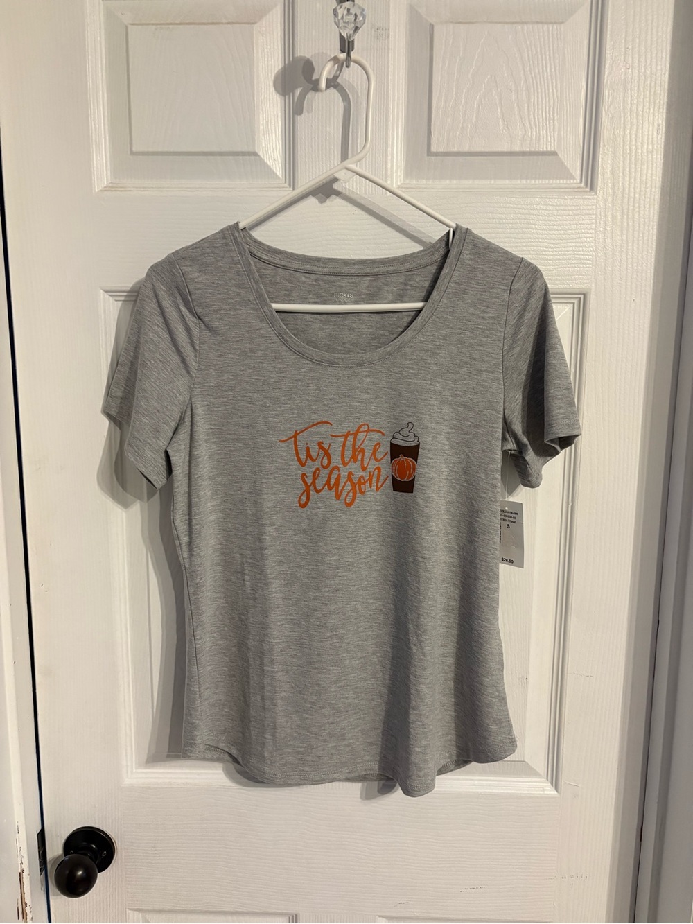 Ricki's Gray Short-Sleeve Tee with Orange Seasonal Graphic